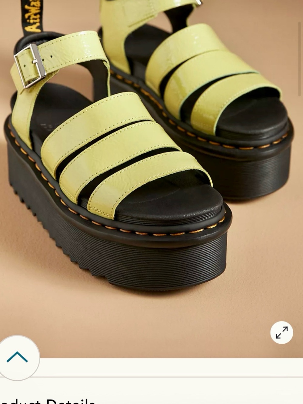 New Dr. Martens Blaire Quad Platform Sandals size 8 - Picture 3 of 8